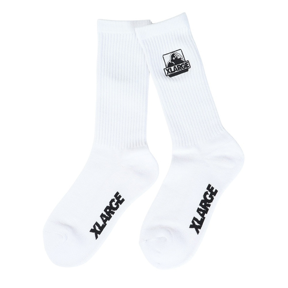 エクストララージ（XLARGE）（メンズ）OG EMBROIDERY ソックス 101241054005-WHITE