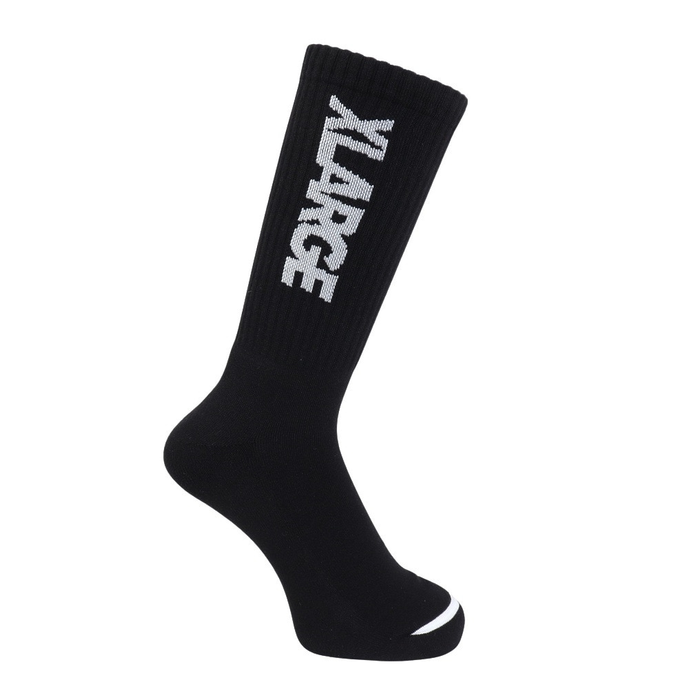 エクストララージ（XLARGE）（メンズ）スタンダード ロゴ ソックス 101241054006-BLACK