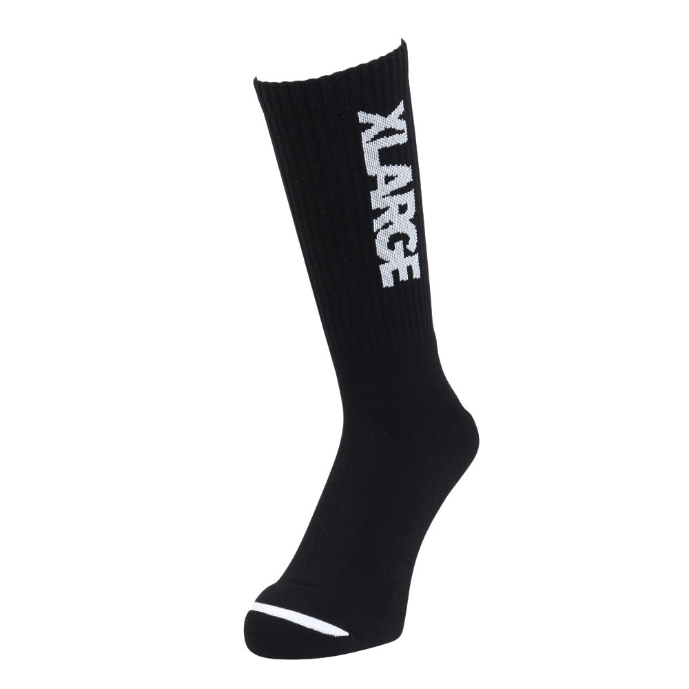 エクストララージ（XLARGE）（メンズ）スタンダード ロゴ ソックス 101241054006-BLACK
