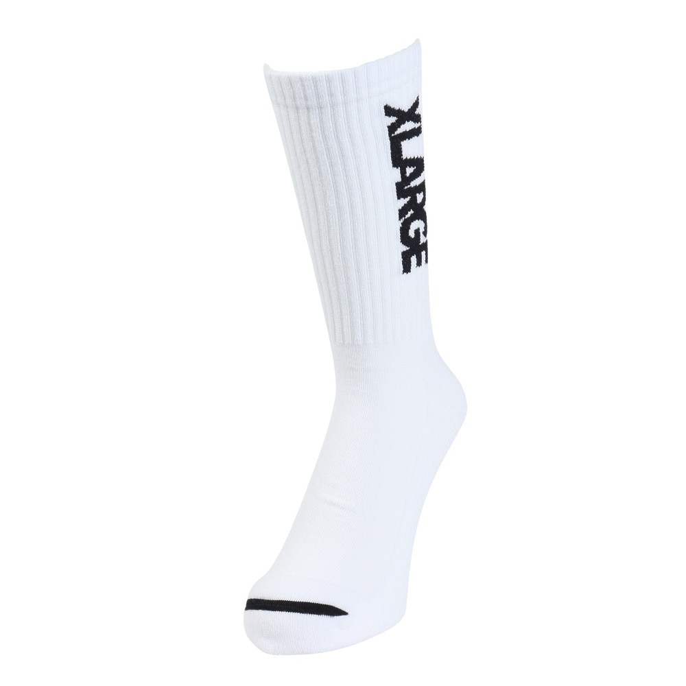 エクストララージ（XLARGE）（メンズ）スタンダード ロゴ ソックス 101241054006-WHITE