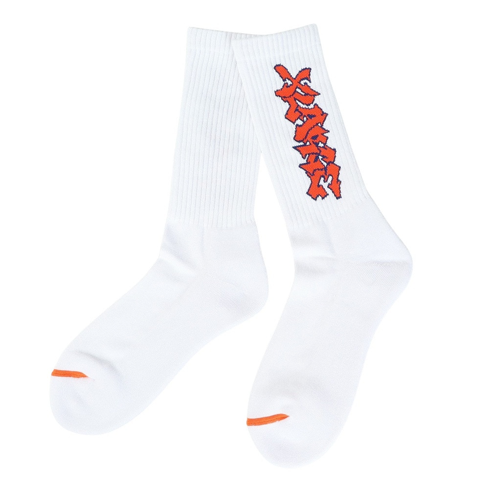 エクストララージ（XLARGE）（メンズ）GRAFFITI ロゴ ソックス 101241054010-WHITE