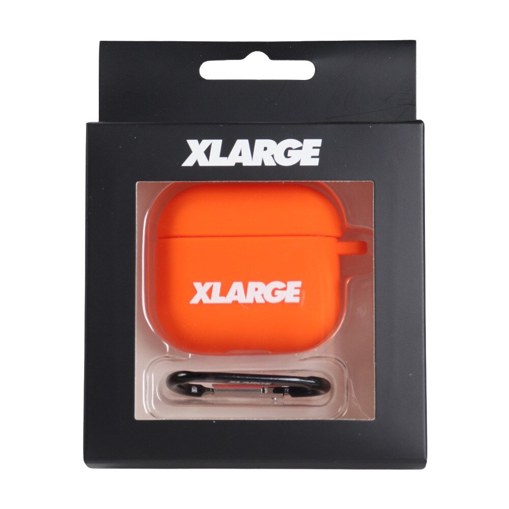 エクストララージ（XLARGE）（メンズ、レディース）スタンダード ロゴ 3rd ジェネレーション エアーポッズ ケース 101241054011-ORANGE