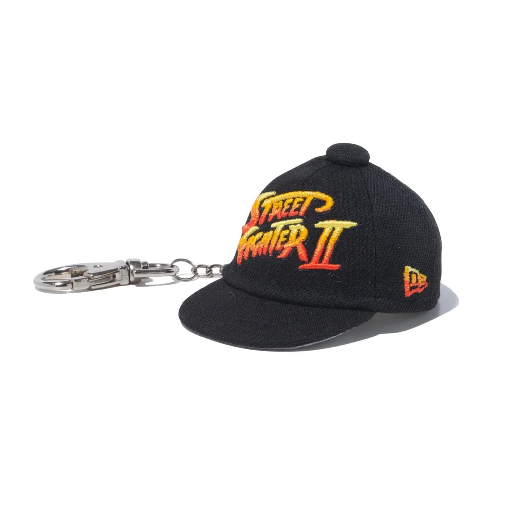 ニューエラ（NEW ERA）（メンズ、レディース）キャップキーホルダー ストリートファイター2 2P ブラック 14124530