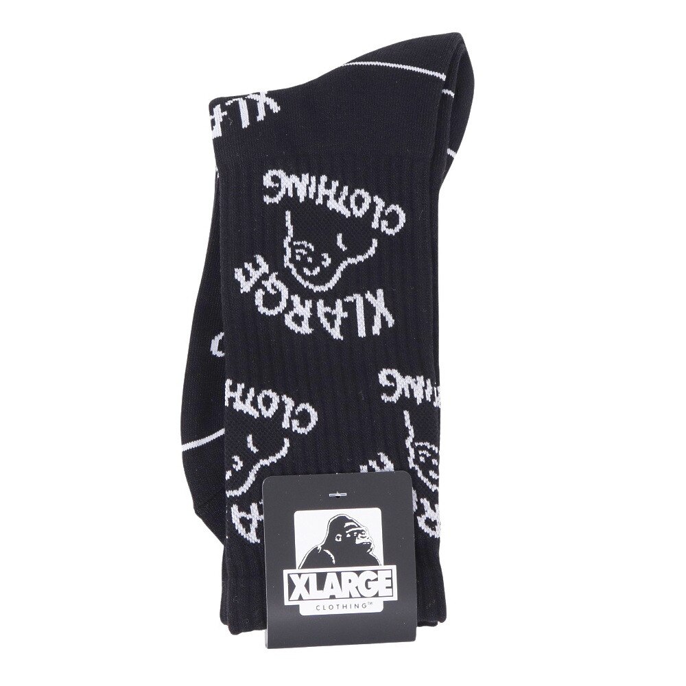 エクストララージ（XLARGE）（メンズ）DRAWING OG ソックス 101242054004-BLACK