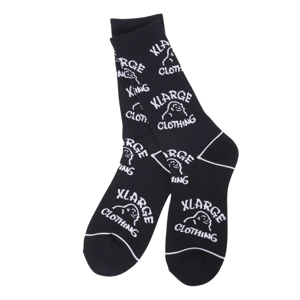 エクストララージ（XLARGE）（メンズ）DRAWING OG ソックス 101242054004-BLACK