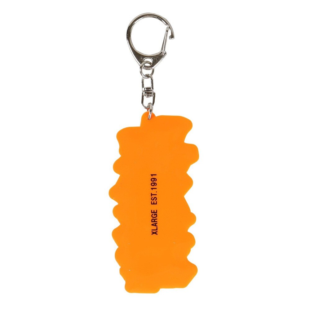 エクストララージ（XLARGE）（メンズ）GRAFFITI ロゴ ラバーキーチェーン 101242054006-ORANGE