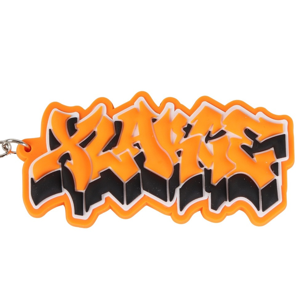 エクストララージ（XLARGE）（メンズ）GRAFFITI ロゴ ラバーキーチェーン 101242054006-ORANGE