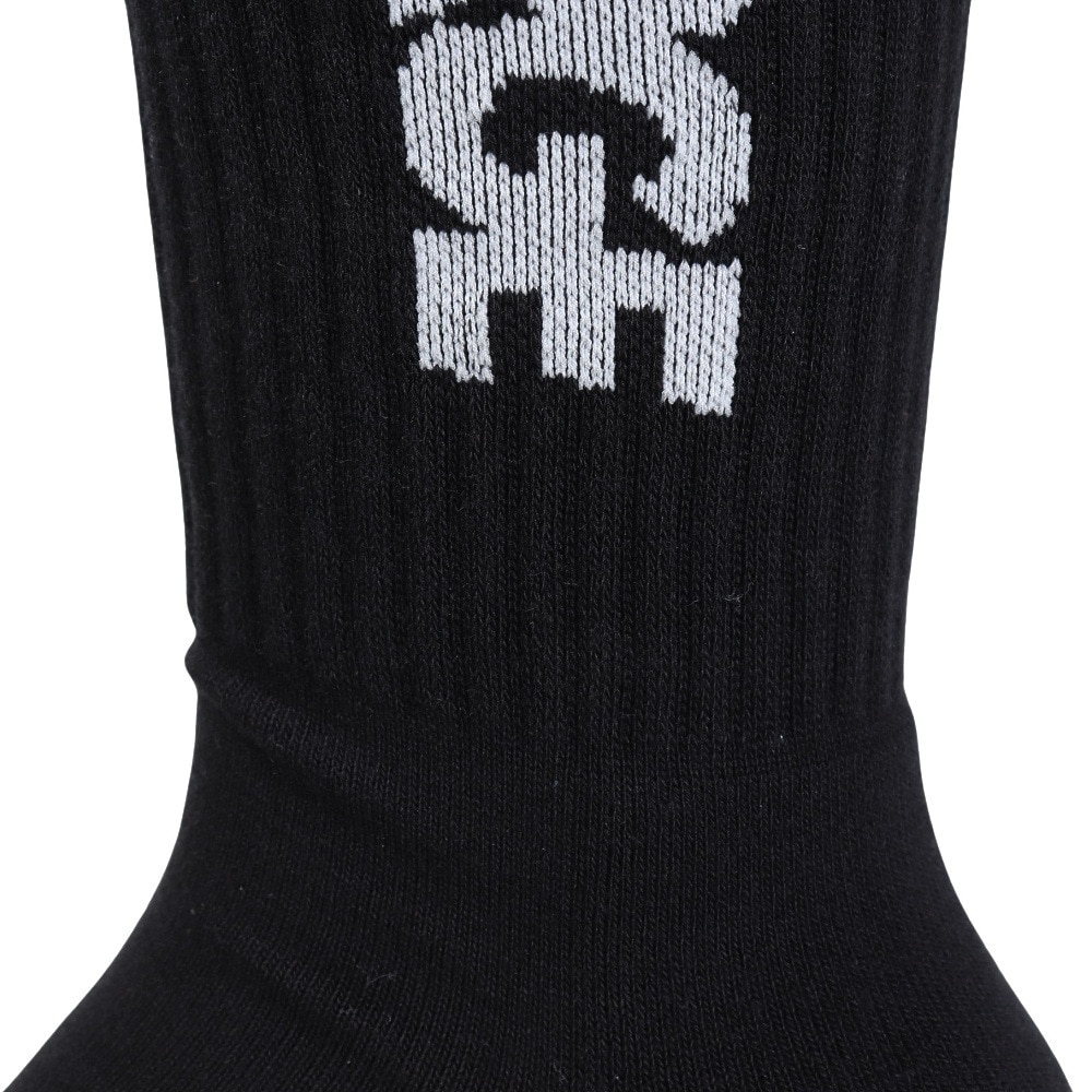 エクストララージ（XLARGE）（メンズ）CONTRAST STRIPED STANDARD ロゴ ソックス 101242054007-BLACK
