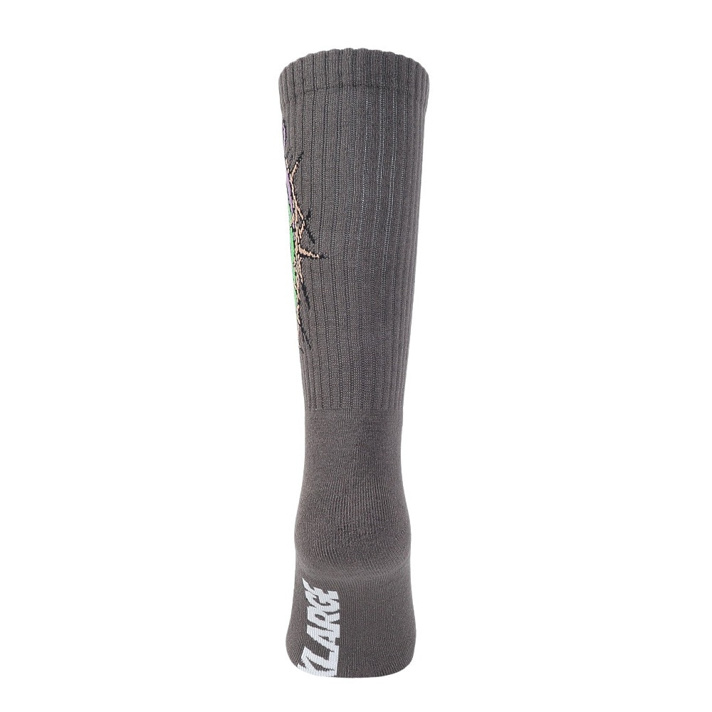 エクストララージ（XLARGE）（メンズ）BARBED ワイヤーロゴ ソックス 101242054009-CHARCOAL