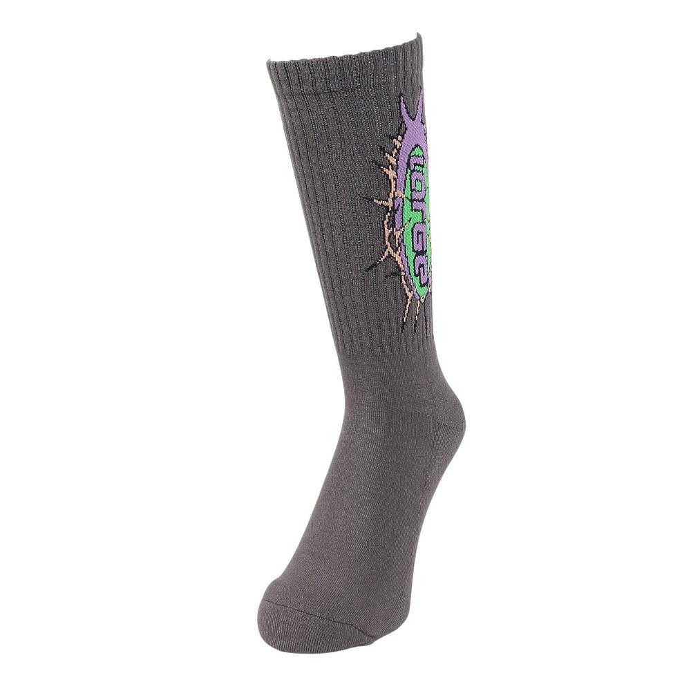 エクストララージ（XLARGE）（メンズ）BARBED ワイヤーロゴ ソックス 101242054009-CHARCOAL