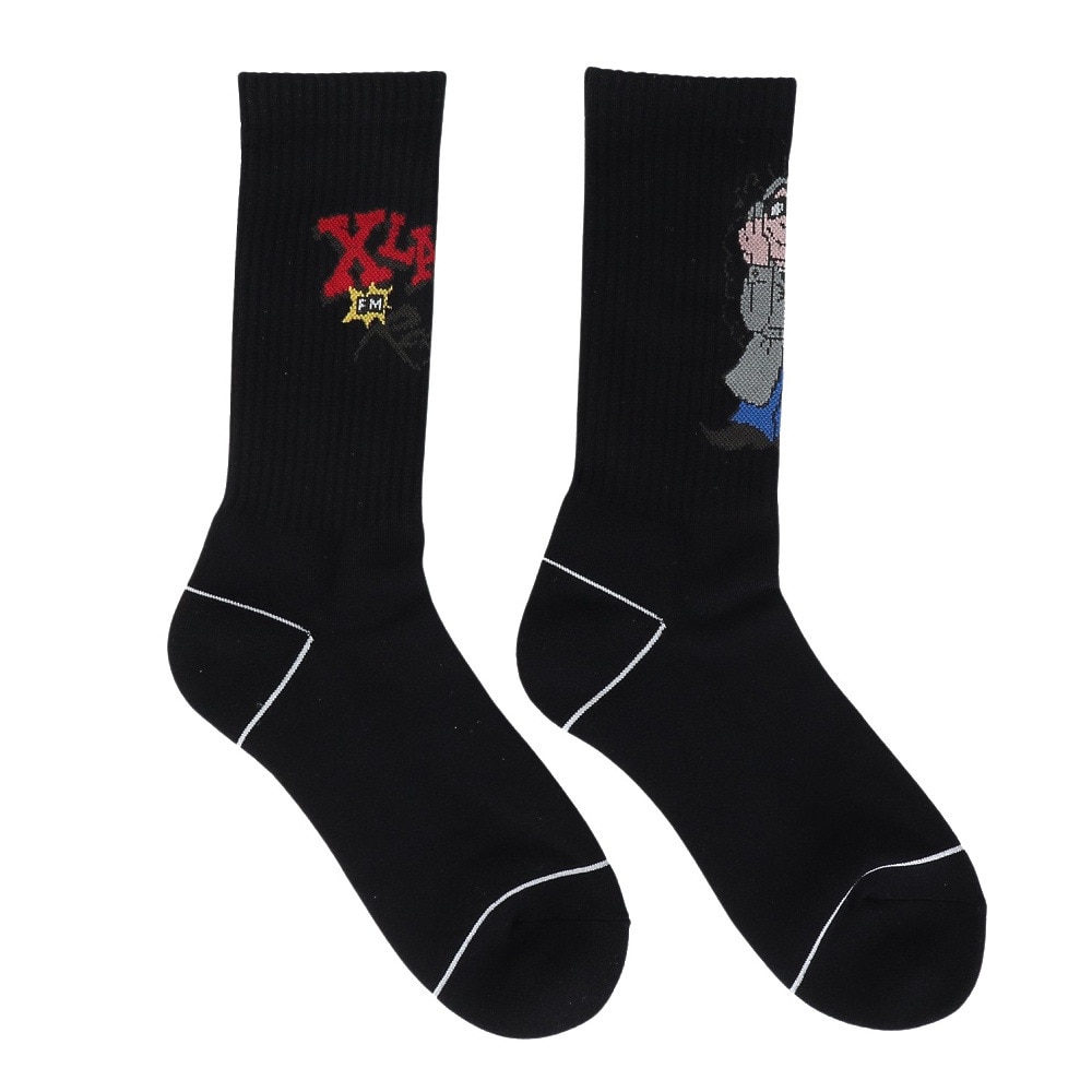 エクストララージ（XLARGE）（メンズ）RADIO ソックス 101242054010-BLACK