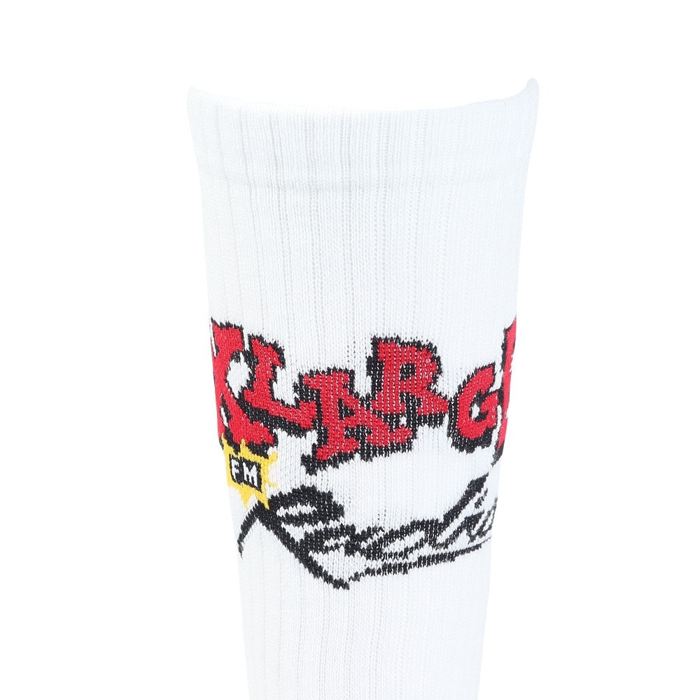 エクストララージ（XLARGE）（メンズ）RADIO ソックス 101242054010-WHITE