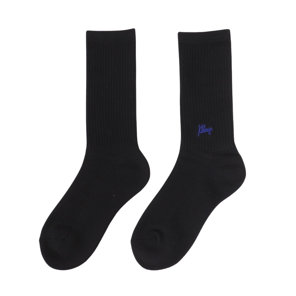 エクストララージ（XLARGE）（メンズ）スモール ロゴ EMB ソックス 101242054011-BLACK