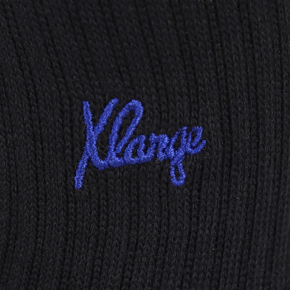 エクストララージ（XLARGE）（メンズ）スモール ロゴ EMB ソックス 101242054011-BLACK
