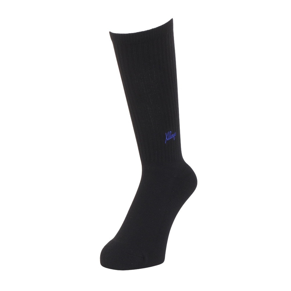 エクストララージ（XLARGE）（メンズ）スモール ロゴ EMB ソックス 101242054011-BLACK