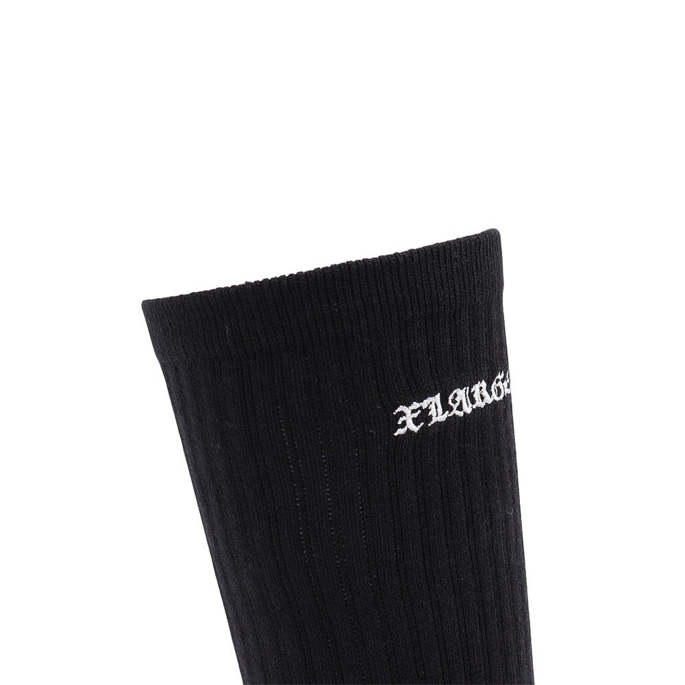 エクストララージ（XLARGE）（メンズ）OLD ENGLISH EMB ソックス 101243054003-BLACK