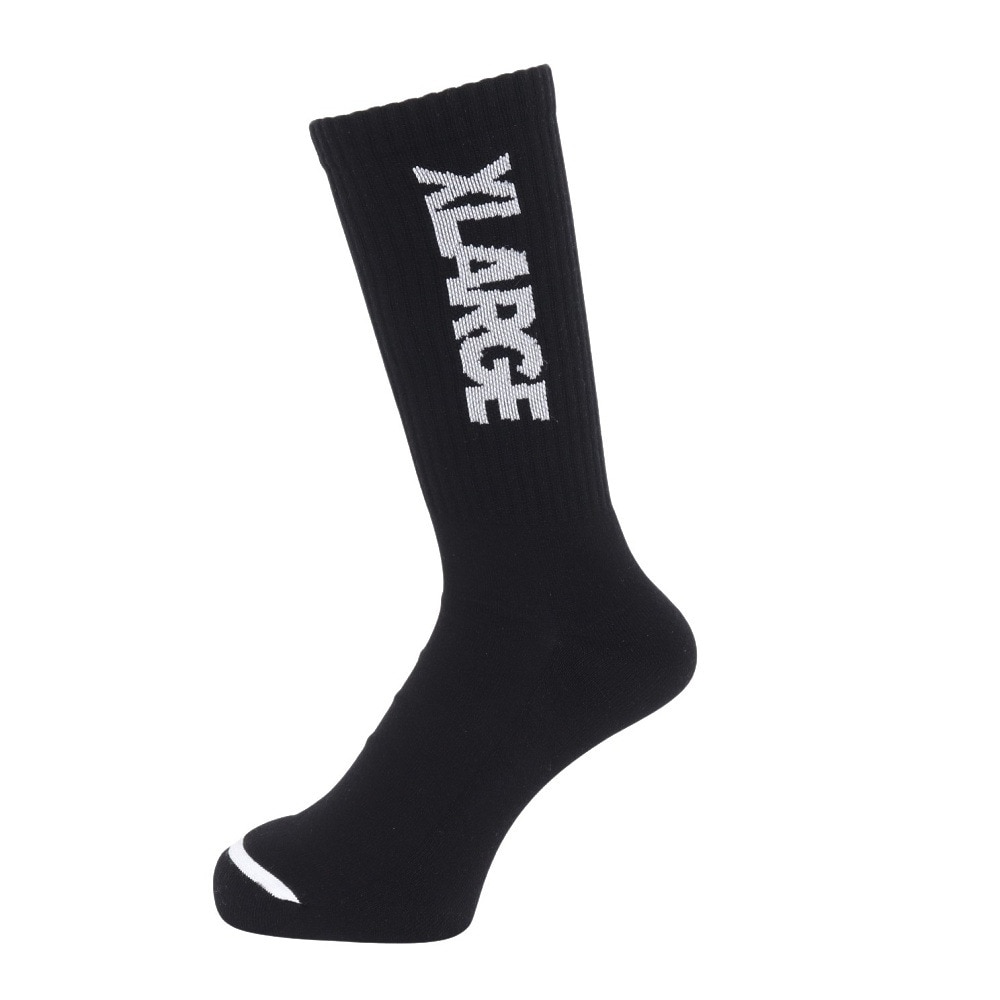 エクストララージ（XLARGE）（メンズ）スタンダード ロゴ ソックス 101251054004-BLACK