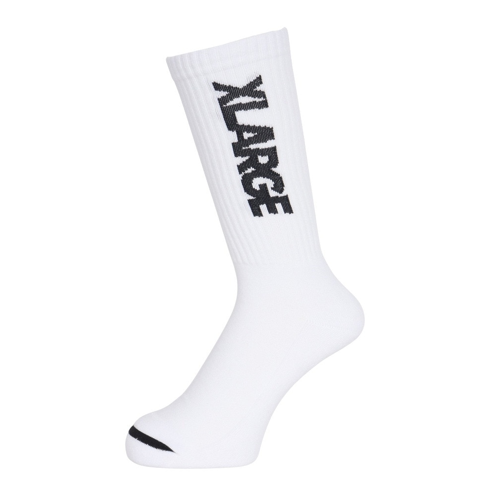 エクストララージ（XLARGE）（メンズ）スタンダード ロゴ ソックス 101251054004-WHITE