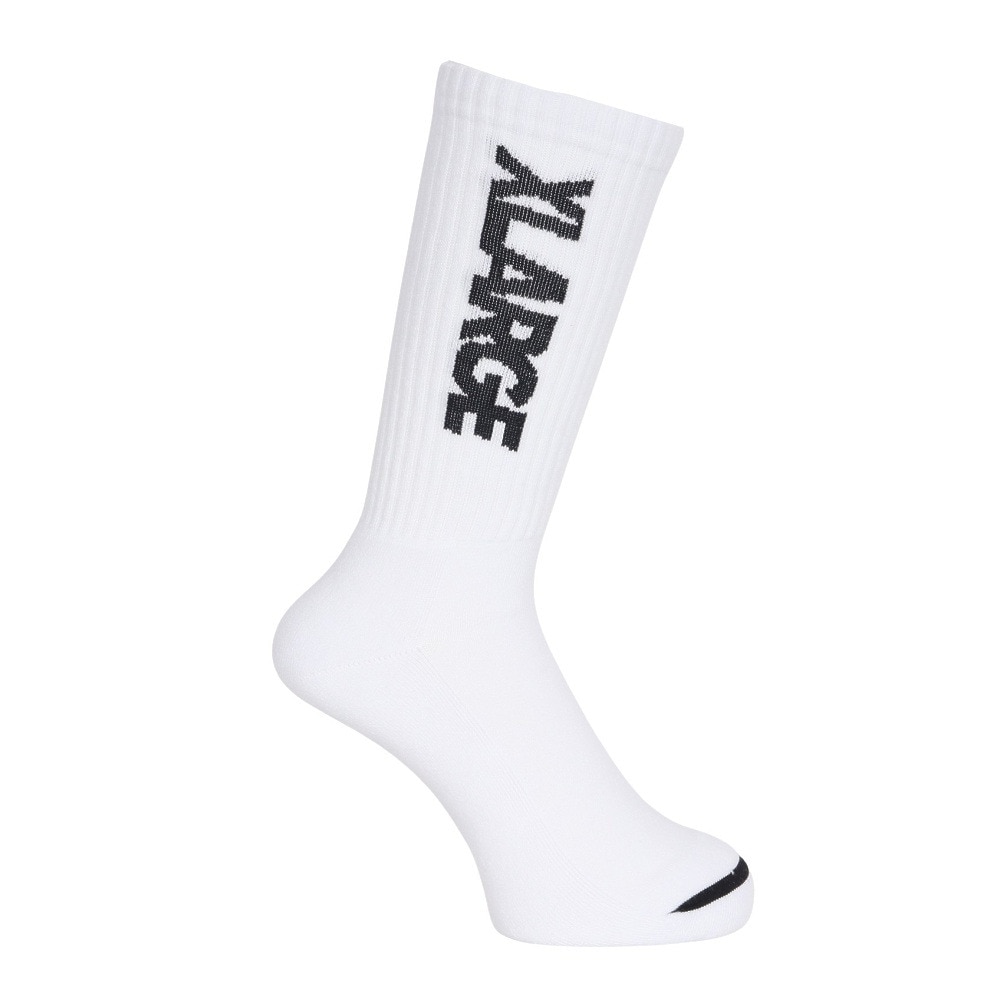 エクストララージ（XLARGE）（メンズ）スタンダード ロゴ ソックス 101251054004-WHITE