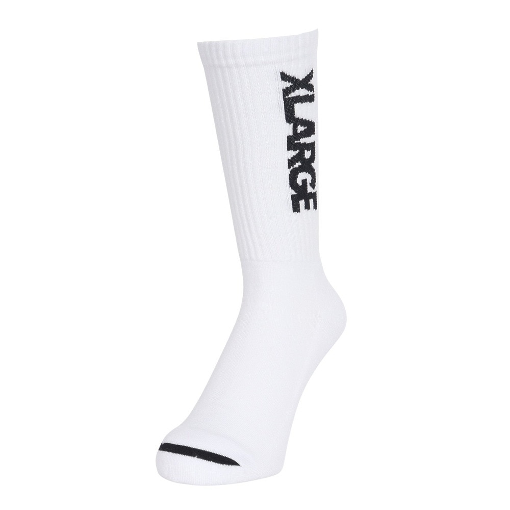 エクストララージ（XLARGE）（メンズ）スタンダード ロゴ ソックス 101251054004-WHITE