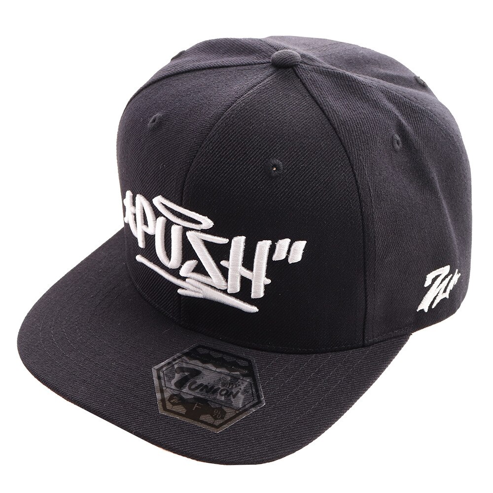  PUSH 2 ロゴキャップ X7U-1902Black/White
