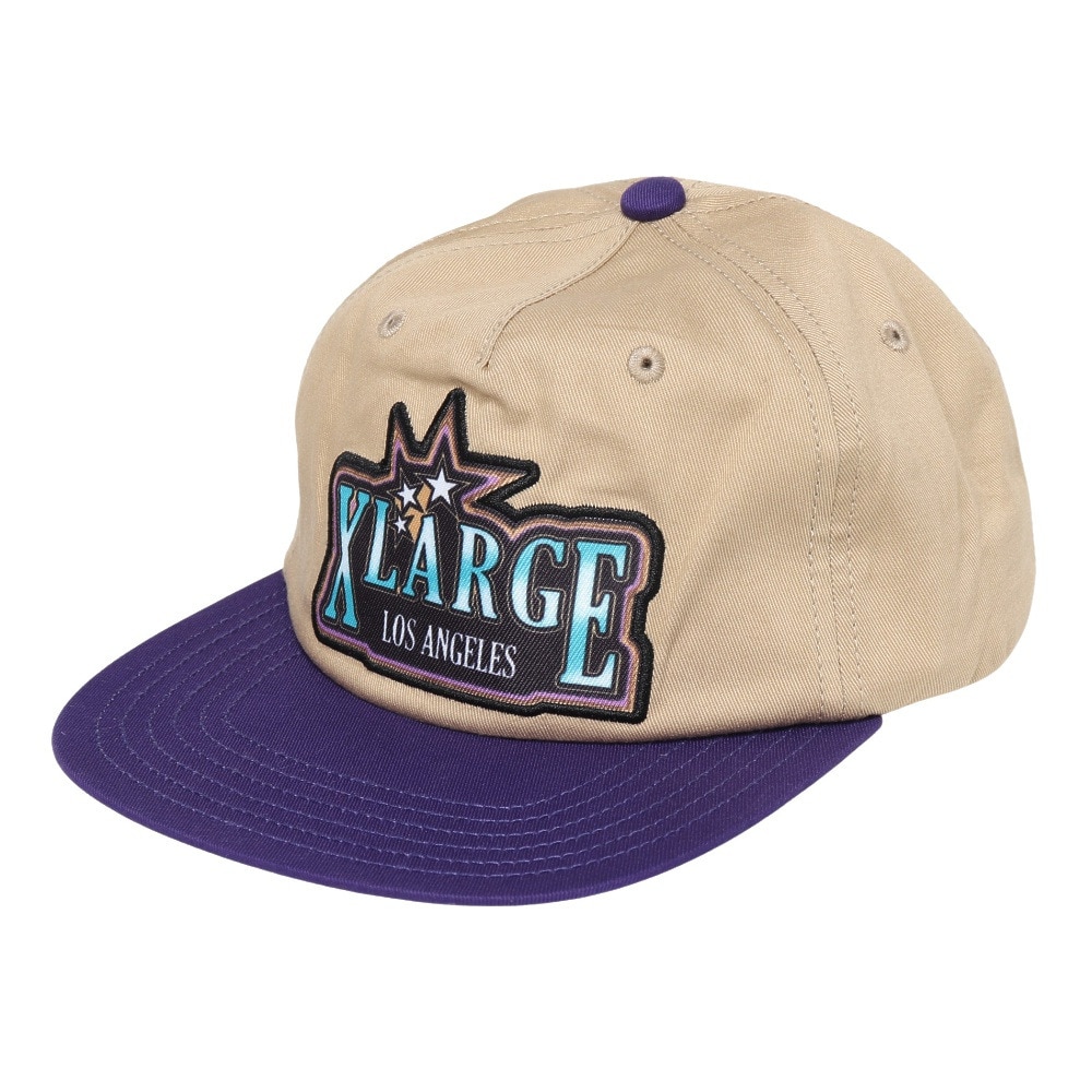 XLARGE キャップ VACATION スナップバック 101231051011-BEIGE FF 81 帽子