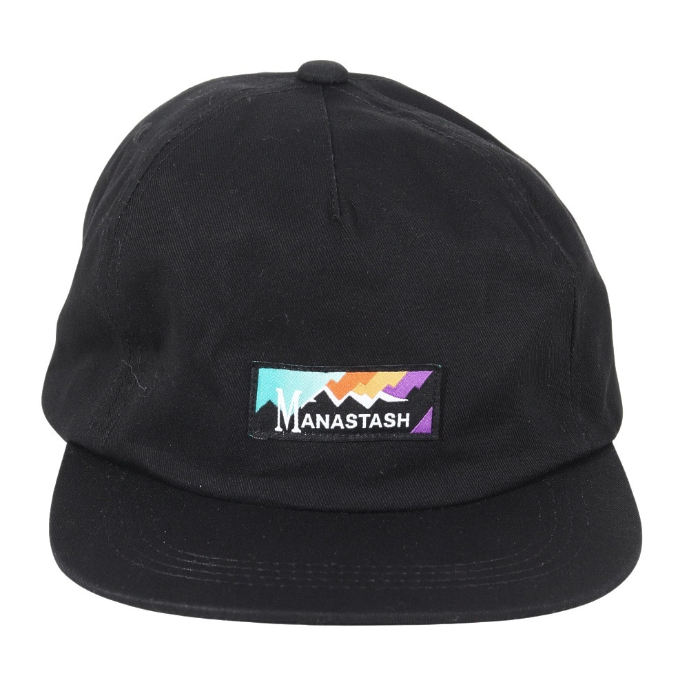 マナスタッシュ（MANASTASH）（メンズ）レインボーロゴキャップ 792-3974007 BLACK