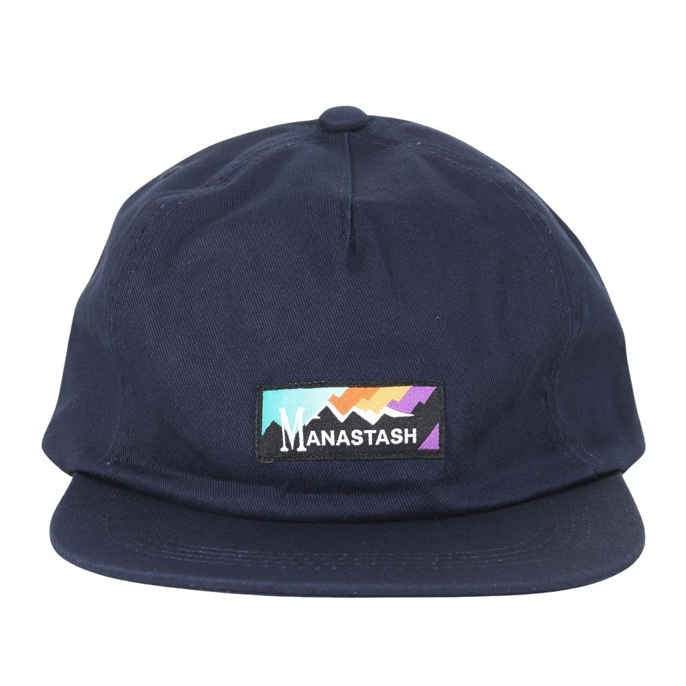 マナスタッシュ（MANASTASH）（メンズ）レインボーロゴキャップ 792-3974007 NAVY