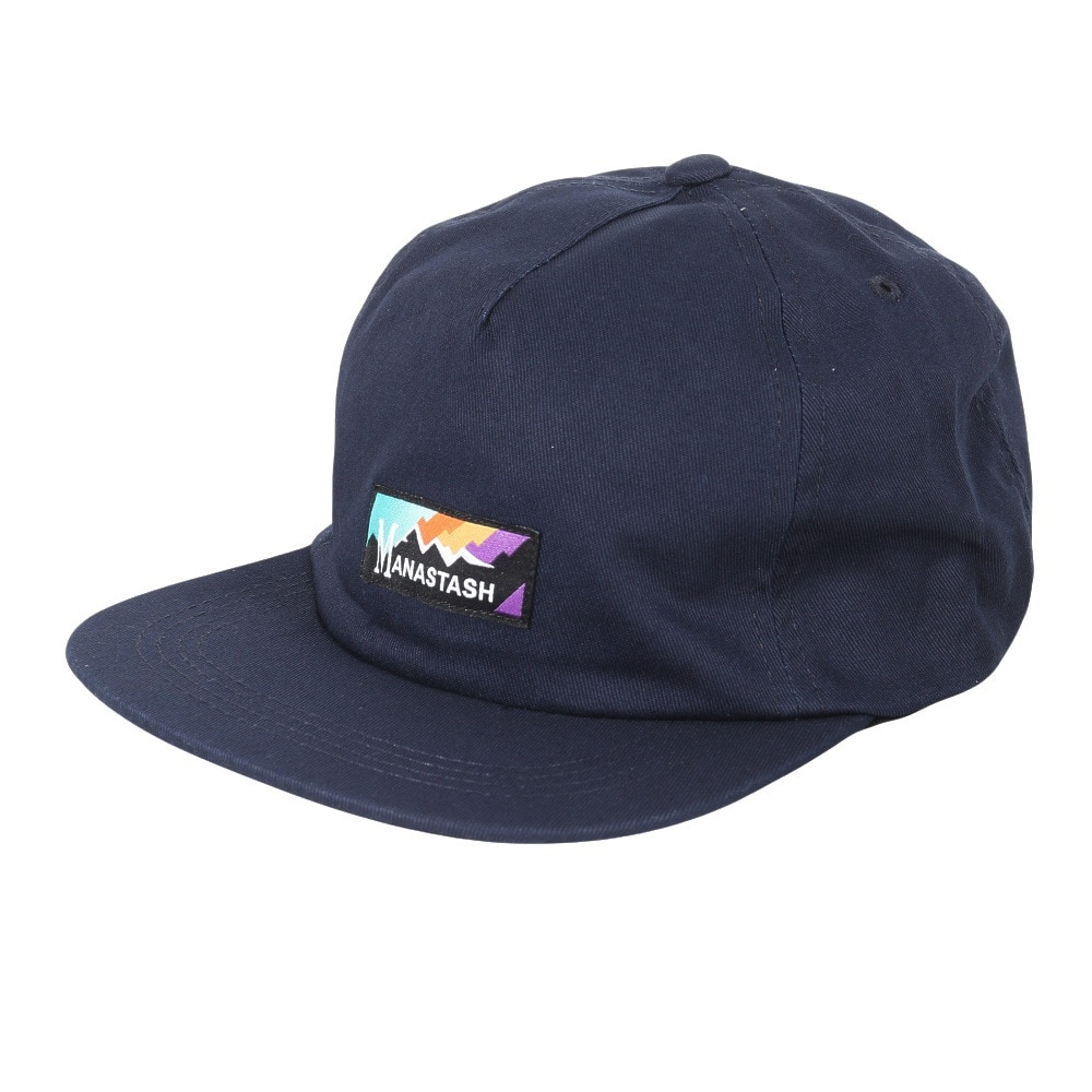 マナスタッシュ（MANASTASH）（メンズ）レインボーロゴキャップ 792-3974007 NAVY