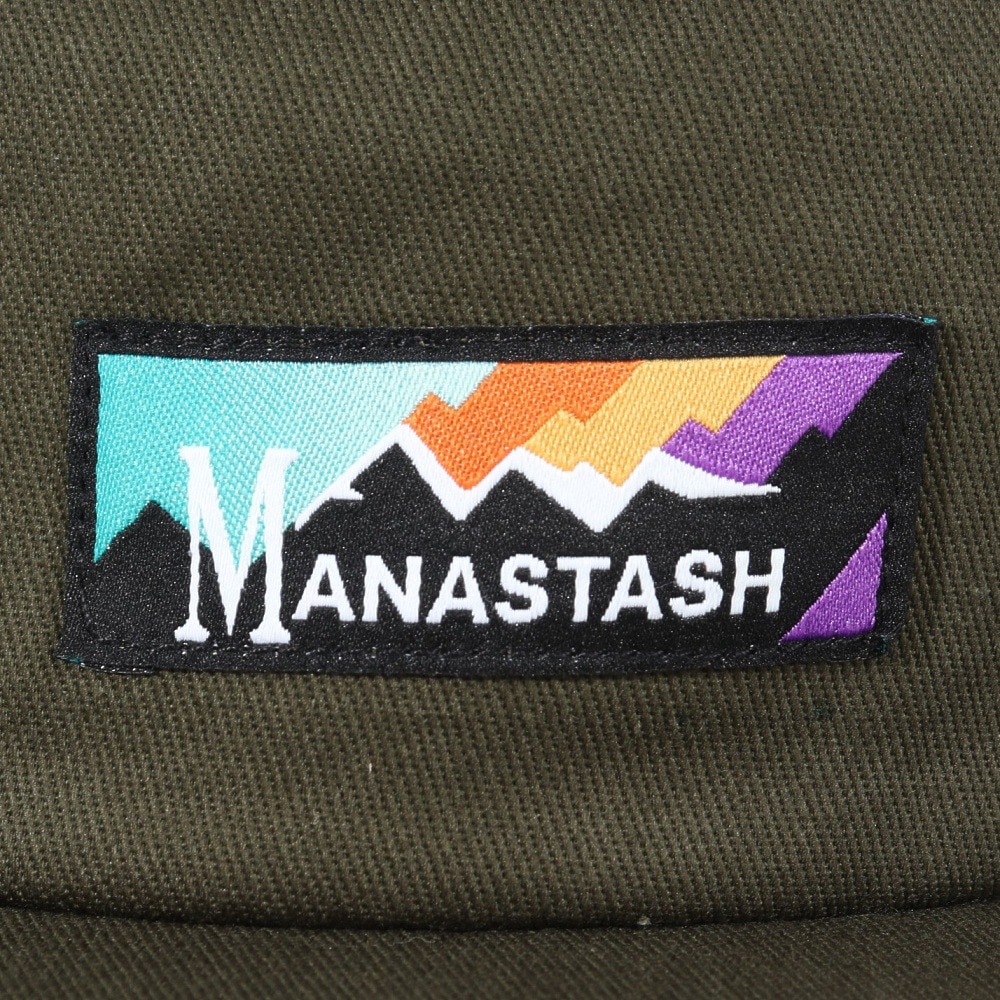 マナスタッシュ（MANASTASH）（メンズ）レインボーロゴキャップ 792-3974007 OLIVE