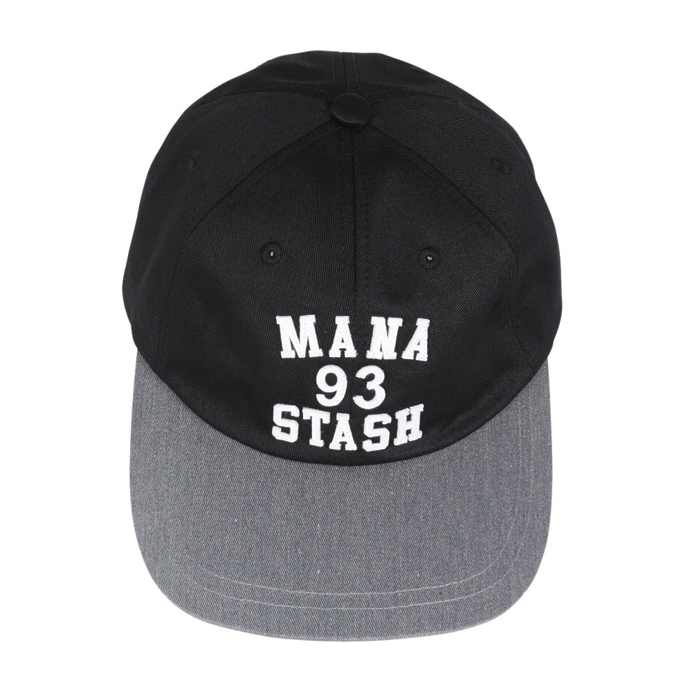 マナスタッシュ（MANASTASH）（メンズ、レディース）カレッジロゴ キャップ 792-3274004 BLACK