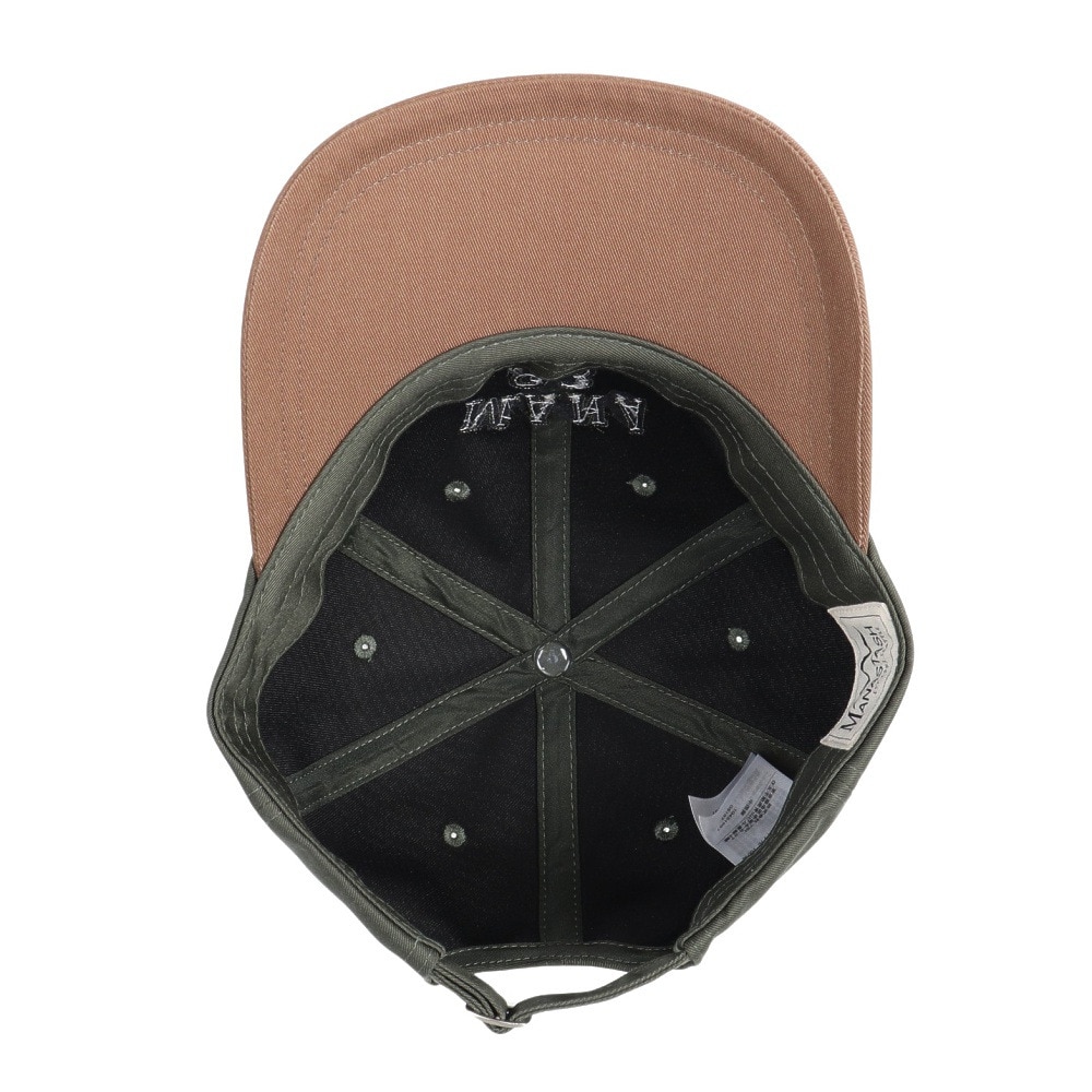 マナスタッシュ（MANASTASH）（メンズ、レディース）カレッジロゴキャップ 792-3274004 OLIVE