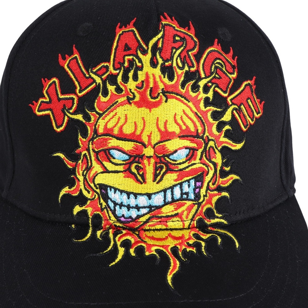 エクストララージ（XLARGE）（メンズ）FLAME キャップ 101241051010-BLACK