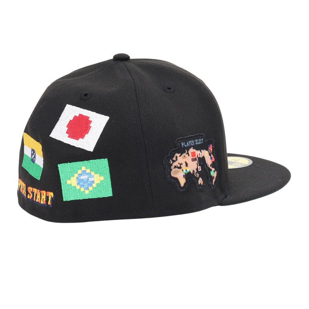 ニューエラ（NEW ERA）（メンズ、レディース）キャップ 59FIFTY ストリートファイター2 タイトルロゴ ブラック 14125311