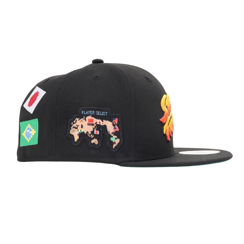 ニューエラ（NEW ERA）（メンズ、レディース）キャップ 59FIFTY ストリートファイター2 タイトルロゴ ブラック 14125311