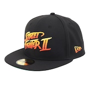 ニューエラ（NEW ERA）（メンズ、レディース）キャップ 59FIFTY ストリートファイター2 タイトルロゴ ブラック 14125311