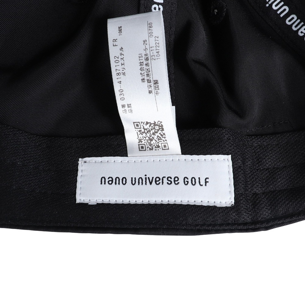 ナノユニバースゴルフ（NANO universe GOLF）（メンズ）ツイルキャップ 030-4187102-010