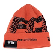 (メンズ、レディース)ベーシック カフニット帽 SHINKNOWNSUKE FAT CUT PRESS バーントオレンジ 14346922