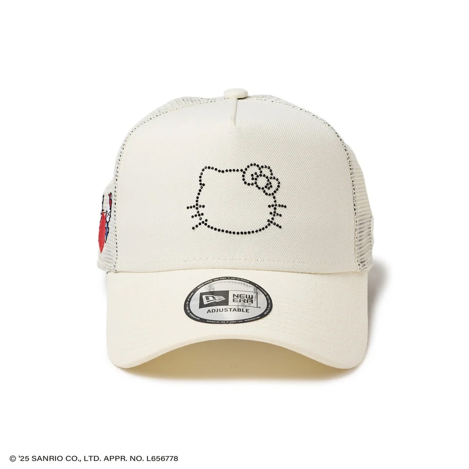 ニューエラ（NEW ERA）（メンズ、レディース）9FORTY A-Frame トラッカー HELLO KITTY ラインストーン キャップ 14348619