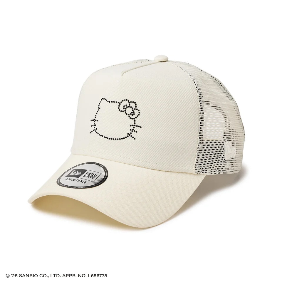 ニューエラ（NEW ERA）（メンズ、レディース）9FORTY A-Frame トラッカー HELLO KITTY ラインストーン キャップ 14348619