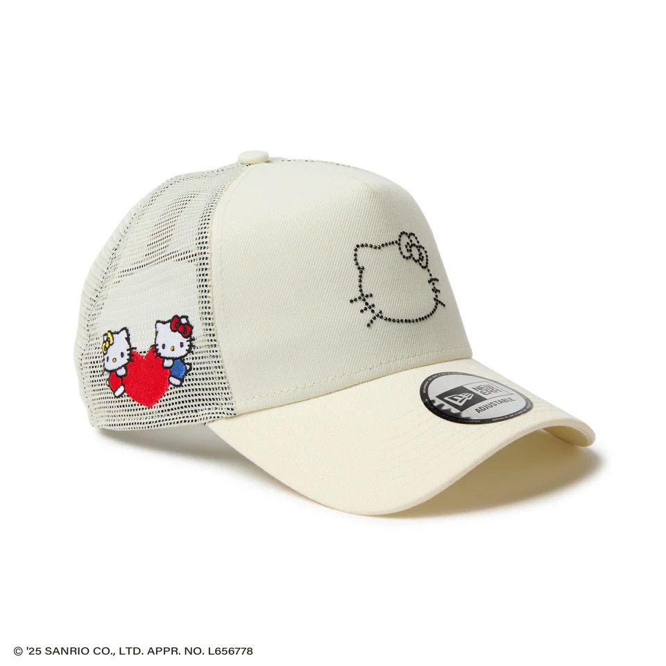 ニューエラ（NEW ERA）（メンズ、レディース）9FORTY A-Frame トラッカー HELLO KITTY ラインストーン キャップ 14348619