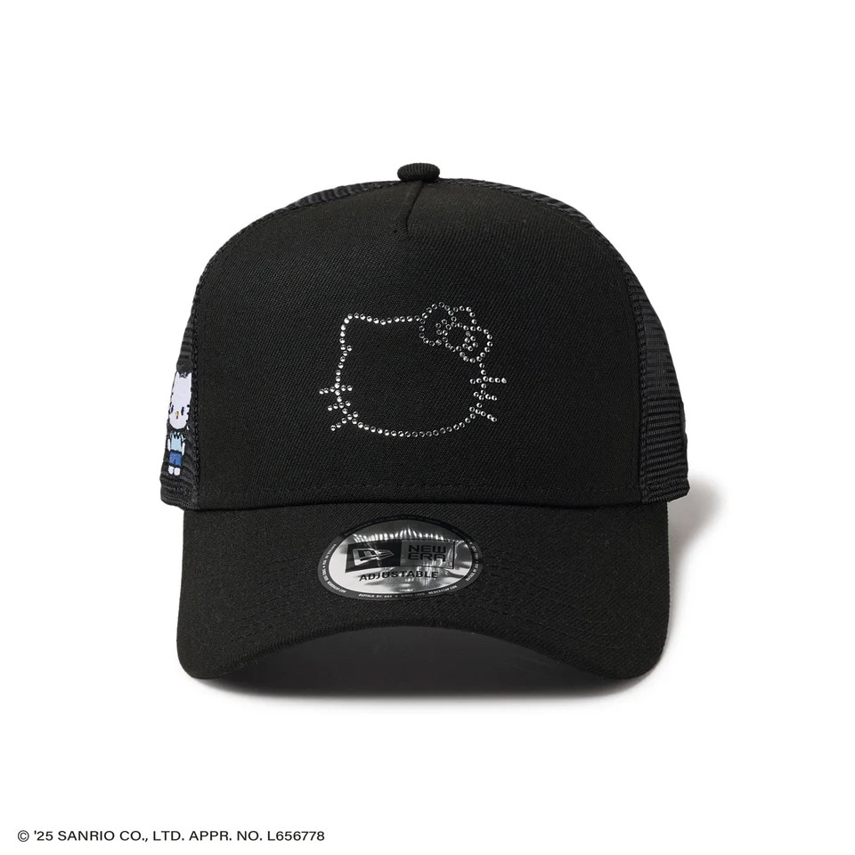 ニューエラ（NEW ERA）（メンズ、レディース）9FORTY A-Frame トラッカー HELLO KITTY ラインストーン キャップ 14348620