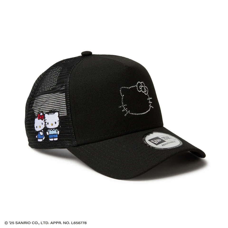 ニューエラ（NEW ERA）（メンズ、レディース）9FORTY A-Frame トラッカー HELLO KITTY ラインストーン キャップ 14348620