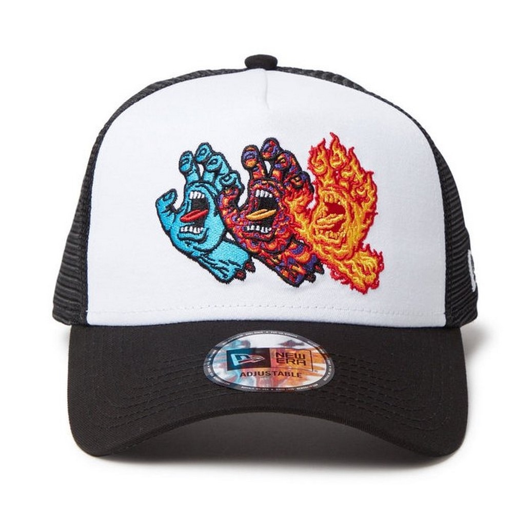ニューエラ（NEW ERA）（メンズ、レディース）帽子 キャップ 9FORTY A-Frame トラッカー SANTA CRUZ 3スクリーミングハンド 14384269