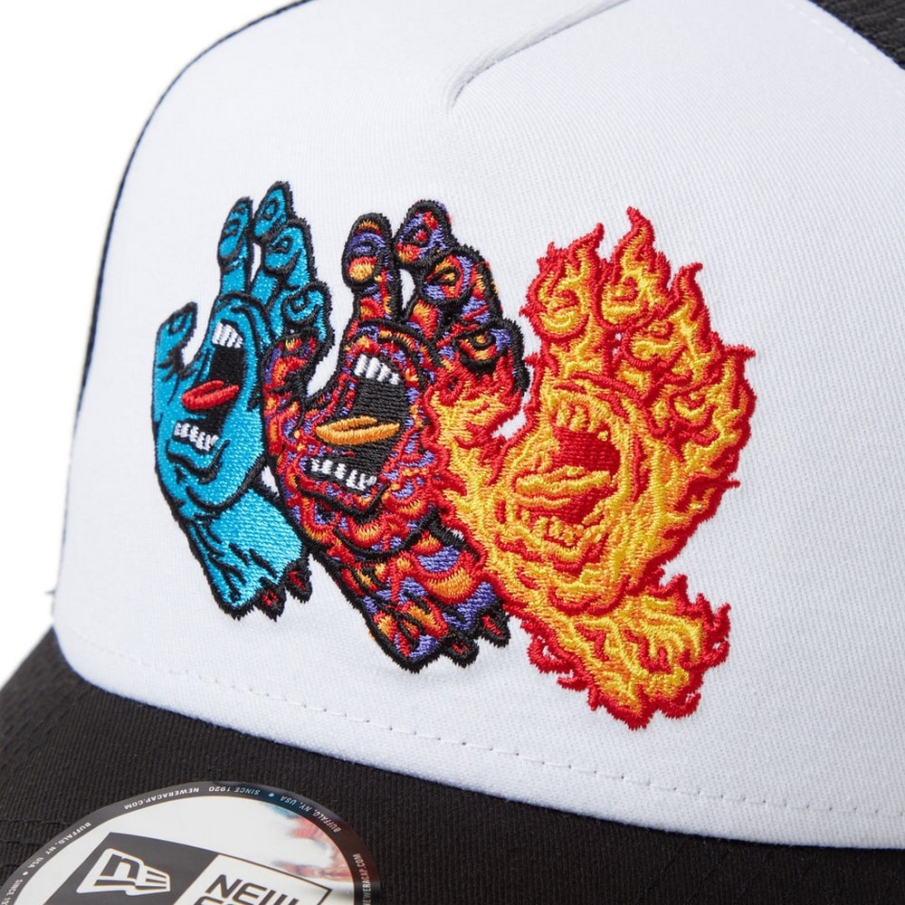 ニューエラ（NEW ERA）（メンズ、レディース）帽子 キャップ 9FORTY A-Frame トラッカー SANTA CRUZ 3スクリーミングハンド 14384269