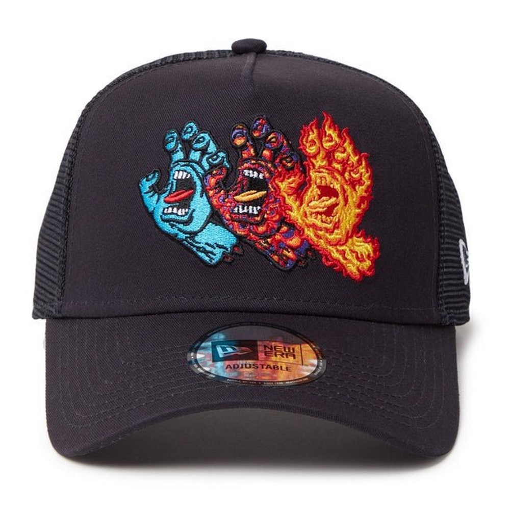 ニューエラ（NEW ERA）（メンズ、レディース）帽子 キャップ 9FORTY A-Frame トラッカー SANTA CRUZ 3スクリーミングハンド 14457353