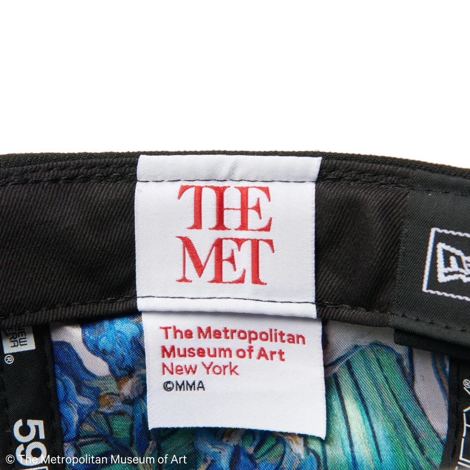 ニューエラ（NEW ERA）（メンズ、レディース）キャップ 59FIFTY The Met ライニングアート ブラック/ホワイト 14457391