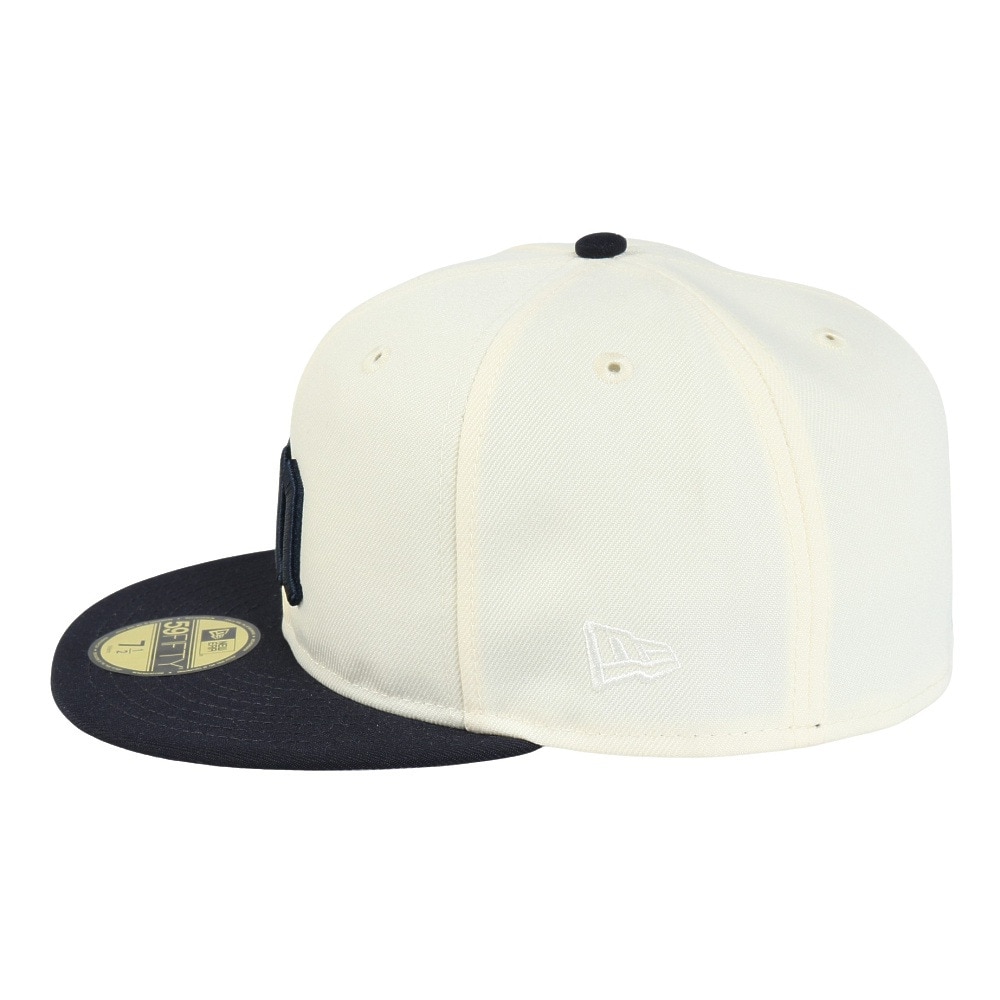 ニューエラ（NEW ERA）（メンズ、レディース）キャップ 59FIFTY ソフトバックラム クローム ネイビーバイザー 14460929