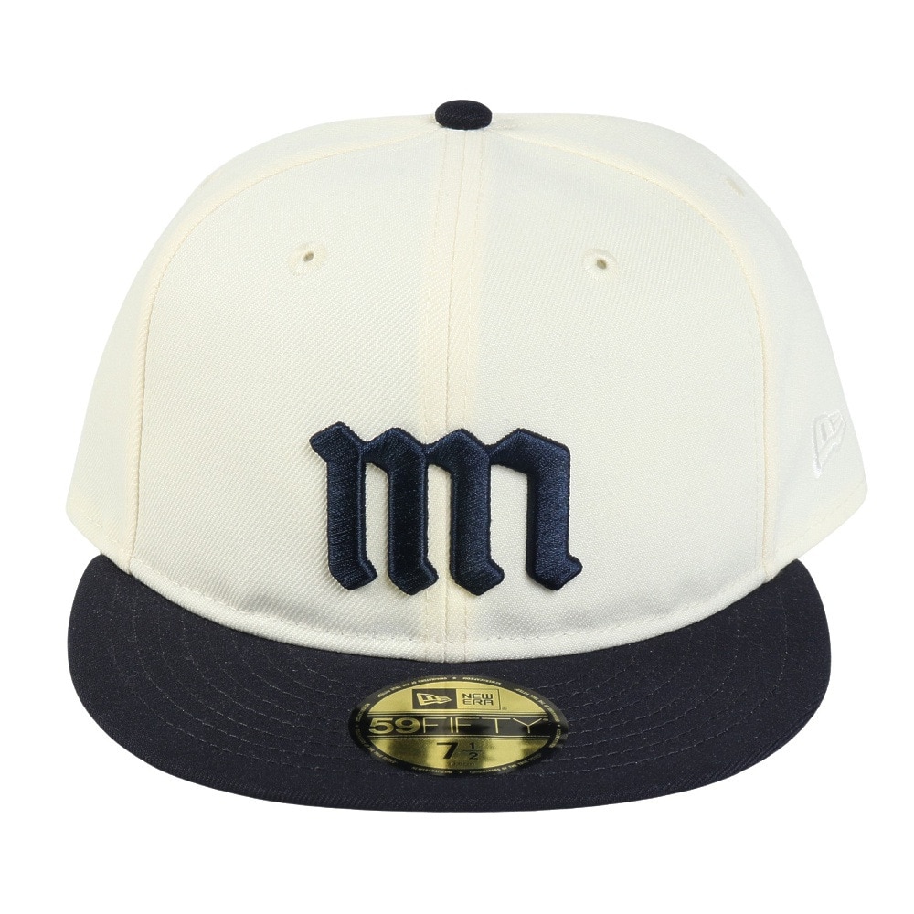 ニューエラ（NEW ERA）（メンズ、レディース）キャップ 59FIFTY ソフトバックラム クローム ネイビーバイザー 14460929