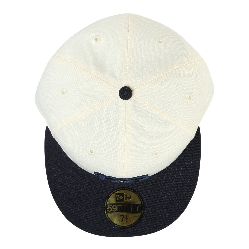 ニューエラ（NEW ERA）（メンズ、レディース）キャップ 59FIFTY ソフトバックラム クローム ネイビーバイザー 14460929